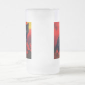 Van Gogh Black Kitten Mattglas Bierglas (Mittel)