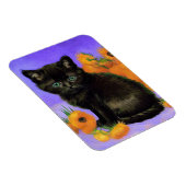 Van Gogh Black Kitten mit Sonnenblumen Magnet (Rechte Seite)