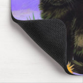 Van Gogh Black Kitten mit Sonnenblumen Mousepad (Ecke)