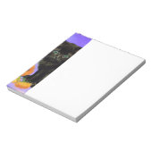 Van Gogh Black Kitten mit Sonnenblumen Notizblock (Rotiert)