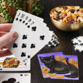 Van Gogh Black Kitten mit Sonnenblumen Spielkarten (In Situ)