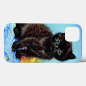 Van Gogh Black Kitten mit Yarn Case-Mate iPhone Hülle (Rückseite (Horizontal))