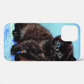 Van Gogh Black Kitten mit Yarn Case-Mate iPhone Hülle (Rückseite (Horizontal))