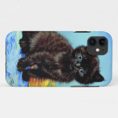 Van Gogh Black Kitten mit Yarn Case-Mate iPhone Hülle (Rückseite (Horizontal))