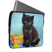 Van Gogh Black Kitten mit Yarn Laptopschutzhülle (Vorne Rechts)