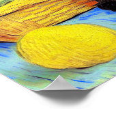 Van Gogh Black Kitten mit Yarn Poster (Ecke)