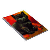 Van Gogh Black Kitten Notizblock (Rechte Seite)