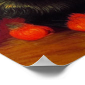 Van Gogh Black Kitten Poster (Ecke)