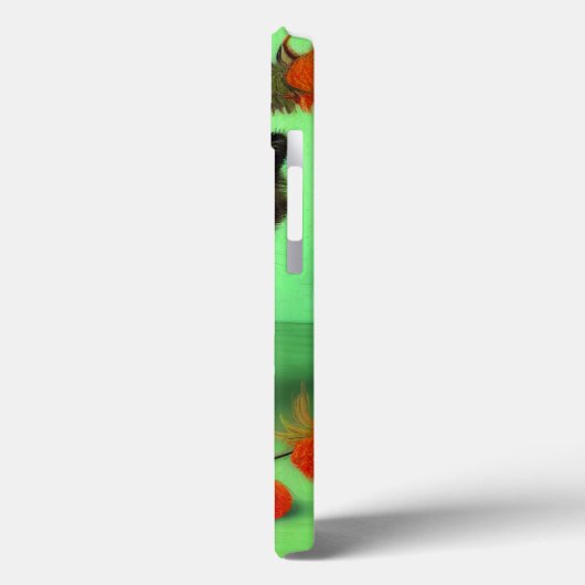 Van Gogh Black Kitten Red Blume Case-Mate iPhone Hülle (Rückseite / Links)