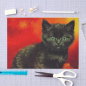 Van Gogh Black Kitten Seidenpapier (Handwerk)