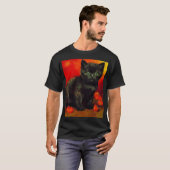 Van Gogh Black Kitten T-Shirt (Vorne ganz)