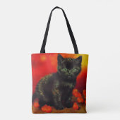 Van Gogh Black Kitten Tasche (Rückseite)