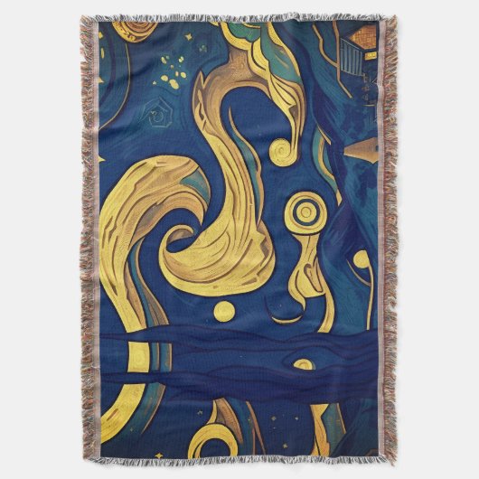 Van Gogh Blankets, AI-generierte Starry Night Decke (Vorderseite Vertikal)