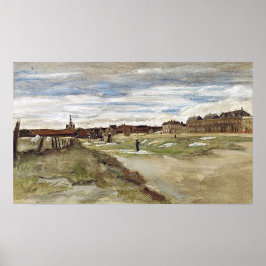 Van Gogh - Bleichplatz in Scheveningen Poster (Vorne)