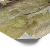 Van Gogh - Bleichplatz in Scheveningen Poster (Ecke)