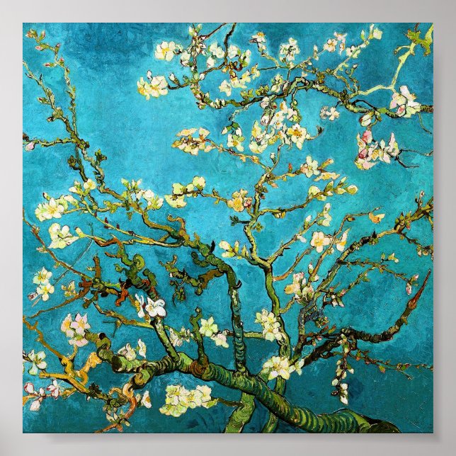 Van Gogh Blossomation Almond Tree Kunstvoll wander Poster (Vorne)