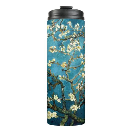 Van Gogh Blossoming Almond Tree Thermosbecher (Vorderseite)