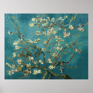 Van Gogh Blossoming Almond Tree Vintage Fine Art Poster