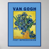 Van Gogh Blue Irises Museum Poster (Vorne)