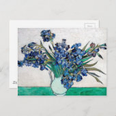Van Gogh Blue Irises Postkarte (Vorne/Hinten)