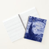 Van Gogh Blue Rendition The Starry Night Art Notizblock (Innenseite)