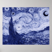 Van Gogh Blue Rendition The Starry Night Poster (Vorne)