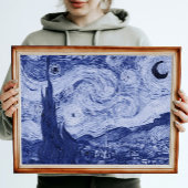 Van Gogh Blue Rendition The Starry Night Poster