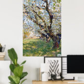 Van Gogh blühende Aprikosenbäume Poster (Heimbüro)