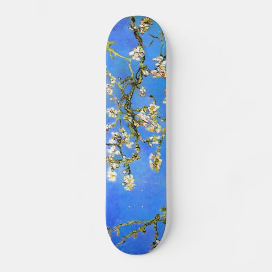 Van Gogh: Blühende Mandelbaumzweige Skateboard (Vorderseite)