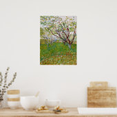 Van Gogh blühende Orchard-Malerei Poster (Küche)
