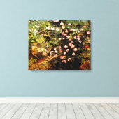 Van Gogh - blühende Rose Bush Leinwanddruck (Insitu (Holzboden))