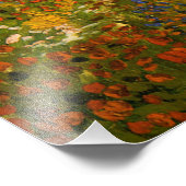 Van Gogh - Blühender Garten, Impressionismus Fotodruck (Ecke)