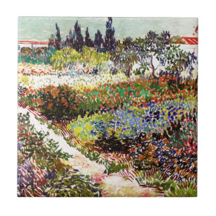 Van Gogh blühender Garten in Arles Florale Kunst Fliese