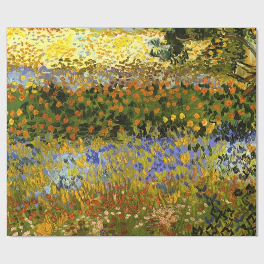 Van Gogh - Blühender Garten in Arles Geschenkpapier (Flach)