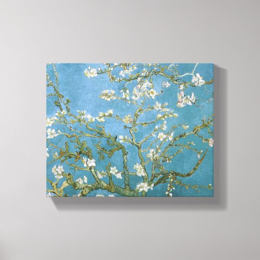 Van Gogh Blühender Mandelbaum Kunst Leinwanddruck (Vorderseite)