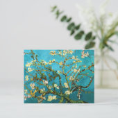 Van Gogh Blühender Mandelbaum Kunst Postkarte (Stehend Vorderseite)