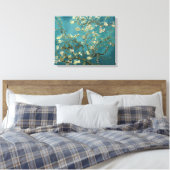Van Gogh - Blühender Mandelbaum Leinwanddruck (Insitu (Schlafzimmer))