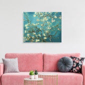 Van Gogh - Blühender Mandelbaum Leinwanddruck (Insitu (Wohnzimmer))