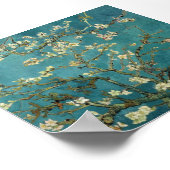 Van Gogh - blühender Mandelbaum Poster (Ecke)
