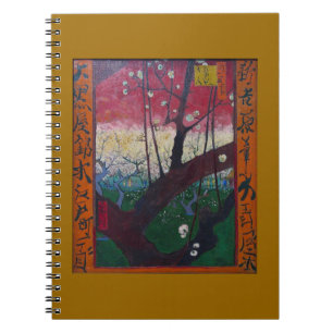 Van Gogh blühender Pflaumenbaum Notizblock