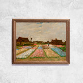 Van Gogh Blume Beds in Holland Old Art Poster
