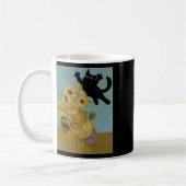 Van Gogh Blume Cat Sunflowers Kaffeetasse (Links)