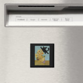 Van Gogh Blume Cat Sunflowers Magnet (In Situ (Geschirrspüler))