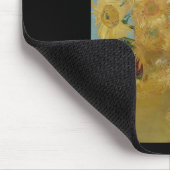 Van Gogh Blume Cat Sunflowers Mousepad (Ecke)