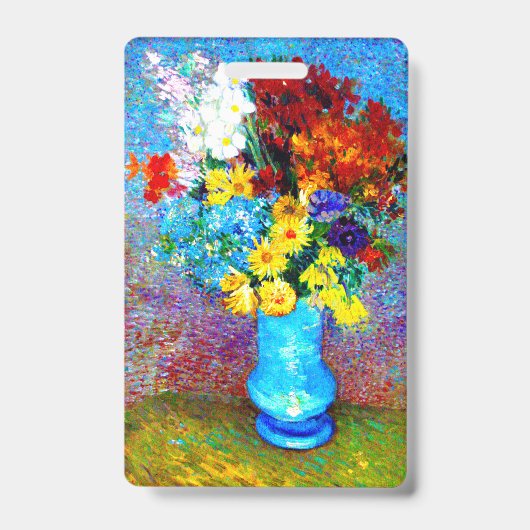 Van Gogh-Blume in einer Blauen Vase Ausweis (Vorderseite)