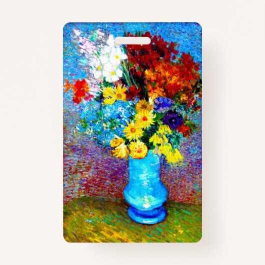 Van Gogh-Blume in einer Blauen Vase Ausweis (Vorderseite)