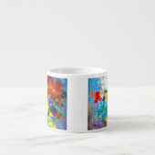 Van Gogh-Blume in einer Blauen Vase Espressotasse (Vorderseite)