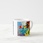 Van Gogh-Blume in einer Blauen Vase Espressotasse (Vorderseite Rechts)