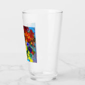 Van Gogh-Blume in einer Blauen Vase Glas (Links)