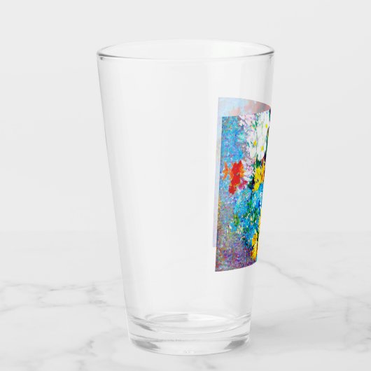 Van Gogh-Blume in einer Blauen Vase Glas (Rechts)